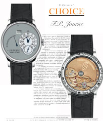 Editors Choice - F. P. Journe